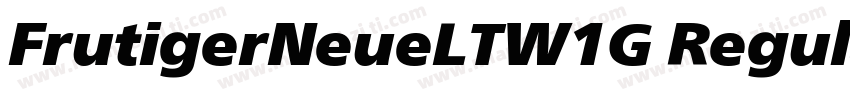 FrutigerNeueLTW1G Regular8字体转换